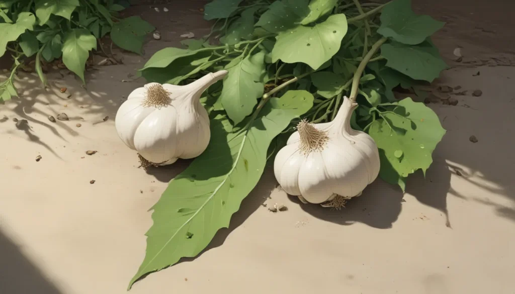 garlic falling over b5693b9f