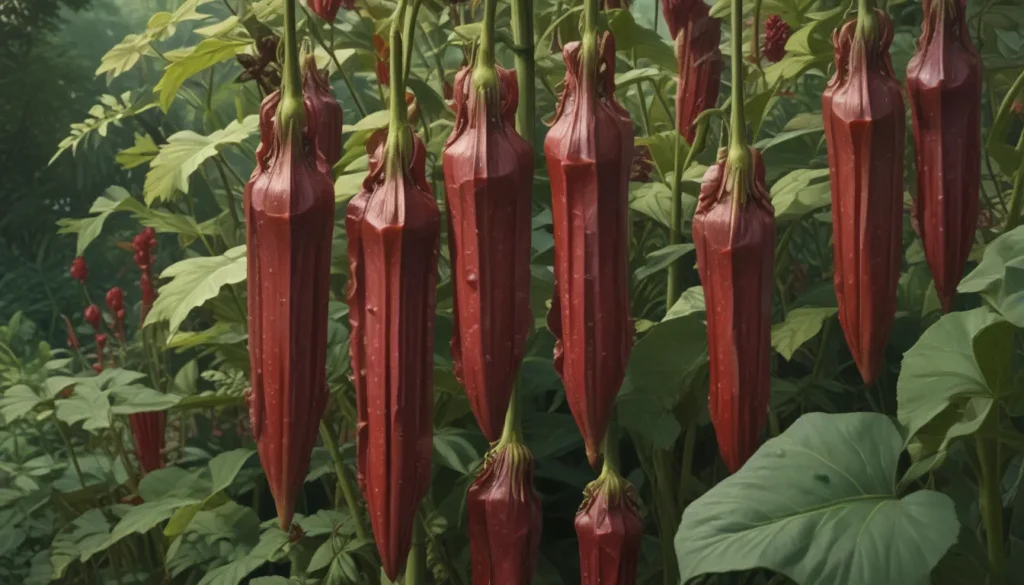 grow red burgundy okra 4c250362